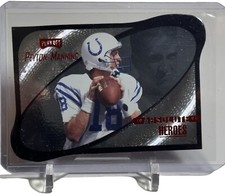 1999 Playoff Absolute EXP Heroes Peyton Manning Colts Card #HE18 HOF W/Top NR!