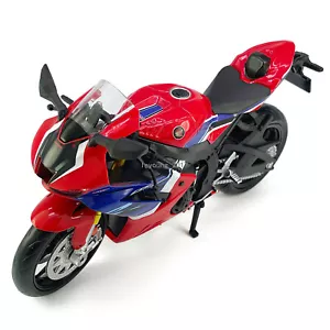 1:12 2021 Honda CBR 1000RR-R Fireblade Motorcycle Model Diecast Toy Vehicle Red - Picture 1 of 9