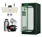 VIVOSUN 2X2ft Indoor Grow Tent & 100W Update LED Grow Light & 4" Inline Duct Fan