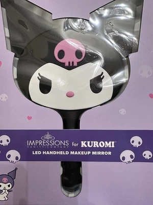 Impressions Vanity Kuromi LED Handheld or Hands free Make up Mirror Desk Travel  - Image 1 of 4