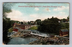 Postal de colección Claremont NH-New Hampshire, Claremont Railway Lighting Co c1907 - Imagen 1 de 2