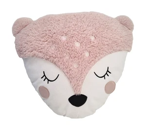 Cojín cervatillo Kmart Anko almohada rosa felpa 14" juguete de peluche suave 2020 bebé ciervo - Imagen 1 de 7