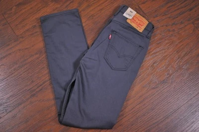 全新带标签 Levi's 511 弹力修身牛仔裤灰色男式 29x32 — 第 1/3 张图片