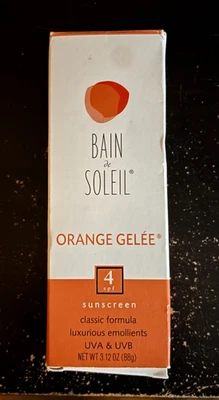 Bain De Soleil 77093 Orange Gelee SPF 4, Original,  3.12 oz NEW in carton - Image 1 of 4