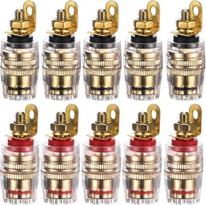 10PCS Speaker Terminal Binding Post Banana Plug Socket Connector 4mm banana sock - Picture 1 of 9