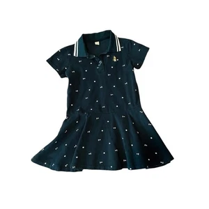 Girls Polo Style Tennis Golf Dress Doggy Embroidered Size 140 9/10 girls - Picture 1 of 4