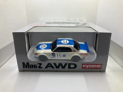 Kyosho MINI-Z AWD Nissan Skyline 2000GT-R (KPGC10) Racing 1972 #15 - 32643BL - Image 1 of 4