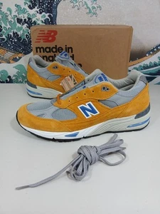 New Balance 991 Hecho en Inglaterra "Azul Amarillo" M991YBG Amarillo Azul Talla 13 - Imagen 1 de 17