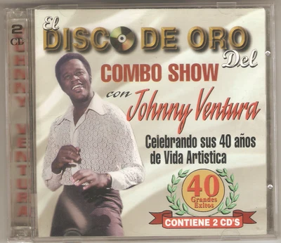 JOHNNY VENTURA EL DISCO DE ORO DEL COMBO SHOW BONGO LATINO 1343-2 1998 2 CD VG+ - Image 1 of 4