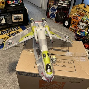 STAR WARS REVENGE OF THE SITH REPUBLIC GUNSHIP With MISSILES HASBRO - Picture 1 of 19