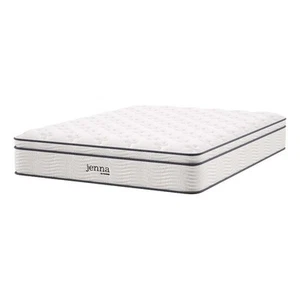 Jenna 12" Innerspring and Foam California King Mattress in White - Picture 1 of 19