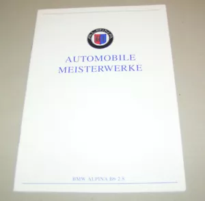 Prospekt - BMW Alpina B6 2.8 auf Basis BMW 3er E36 - Ausgabe 1991 - Bild 1 von 2