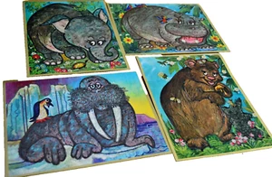 The Critters SURTIDO Tarjetas Gigantes 4 Tarjetas De Colección Diseñadas por Monte H.B. GET WELL - Imagen 1 de 2