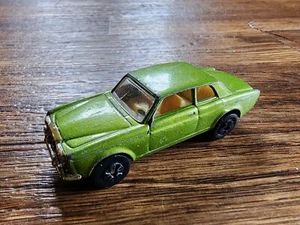 Vintage Playart Rolls Royce Silver Shadow Olive Green White Interior Diecast - Picture 1 of 6