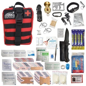 Kit de primeros auxilios y supervivencia Molle premium de 250 piezas - Imagen 1 de 72