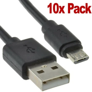 10 Pack Micro USB 50cm Cable Charger Lead Samsung Galaxy Mobile Android Tablet - Zdjęcie 1 z 1