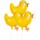  3 Pcs Banquet Baby Balloon Chicken Party Balloons Yellow Chickens Pattern