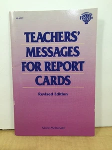 Teacher Books~Teachers' Messages For Report Cards (Paperback) - Picture 1 of 2