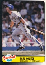 Paul Molitor Milwaukee Brewers Fleer #27 1990 Baseball Card