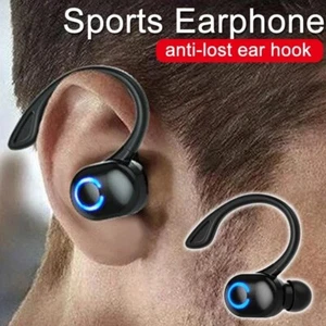 Bluetooth 5.2 Wireless Headset Driving Trucker Earbuds Noise Cancelling Earpiece - Picture 1 of 28