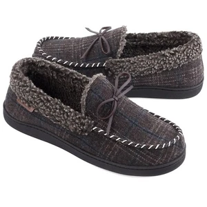 VONMAY Mens Moccasin Slippers Memory Foam Comfortable House Shoes Indoor Outdoor - Picture 1 of 12