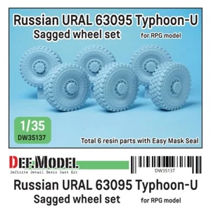 Juego de ruedas caídas ruso URAL 63095 Typhoon-U (para RPG), DEF modelo DW35137, 1:35 - Imagen 1 de 12