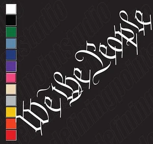 We The People Vinyl Decal | Patriotic Sticker Republican Trump USA Constitution - Picture 1 of 3