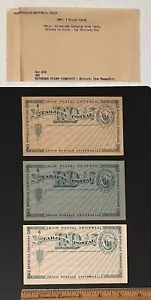 Drei 1881 HG 5 Dominikanische Republik Postkarten weiß creme grünlich grau UNBENUTZT - Bild 1 von 2