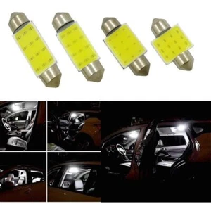 Car Led Number Plate Light Bulbs C5W Festoon Cob White 31 36 39 41mm 12v - Picture 1 of 6