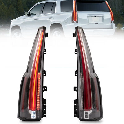 Tail Lights LED For Chevrolet Tahoe Suburban 2015-2020 Rear Lamps Escalade Style - Image 1 of 4