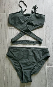 COZYEASE Girls 2 Piece High Waisted Bikini - Picture 1 of 3