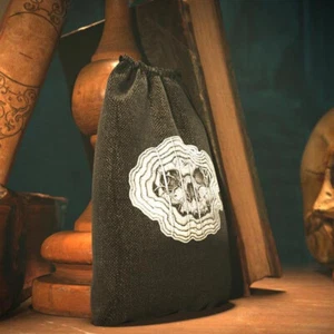 Darkside Skelett Tarot Samt Tasche für Karten - Bild 1 von 1