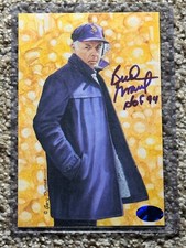 GOAL LINE ART GLA 4x6 Postcard MINNESOTA VIKINGS 1994 HOF COA Auto BUD GRANT