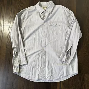 Duluth Trading Flanellhemd mit Knopfleiste Herren XL Tall einfarbig grau langarm - Bild 1 von 8