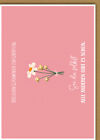 Geburtstag - Karte mit Umschlag - Blumenstrauß - plastikfrei - unverpackt