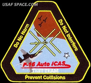 USAF 416th FLIGHT TEST SQ - INTEGRATED AUTO AIR COLLISION AVOIDANCE SYSTEM PATCH - Picture 1 of 2