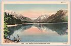Glacier National Park, Linen Postcard, Lake McDonald