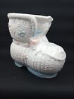 Vintage Ceramic Baby Bootie Planter Container for Nursery   1986