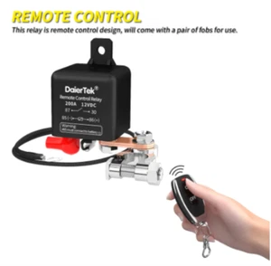 12V 200A Remote Control Battery Disconnect Switch-kill switch - Foto 1 di 7