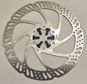 New TEKTRO TR-1 160-24 6-Bolt Disk Brake Rotor w/ Bolts - Picture 1 of 1