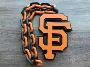 San Francisco Giants Oversized Necklace –Bold MLB Fan Pendant for True Supporter - Picture 1 of 2