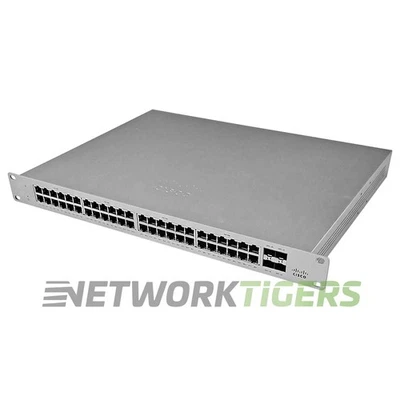 Cisco Meraki MS125-48FP-HW 48x 1GB PoE+ RJ45 4x 10GB SFP+ Unclaimed Switch - Image 1 of 3