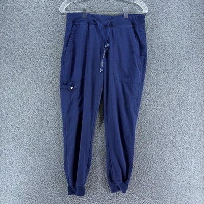 Calça jogger Med Couture Touch Scrub feminina pequena azul marinho 7710 elástica - Imagem 1 de 4