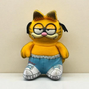 Mattel Garfield Talking Pull String Stuffed Animal Plush Toy Vtg 1983 Hong Kong - Picture 1 of 15