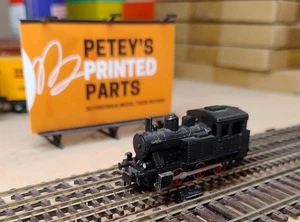 Atlas? German/European style 0-6-0 tank engine, black, unlettered, n scale - Picture 1 of 3