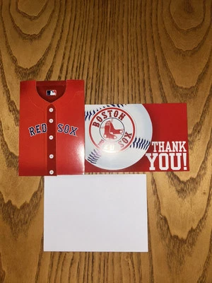 BOSTON RED SOX MLB  PARTY INVITATIONS PACKAGE OF (8) x (2) SETS - Image 1 of 3