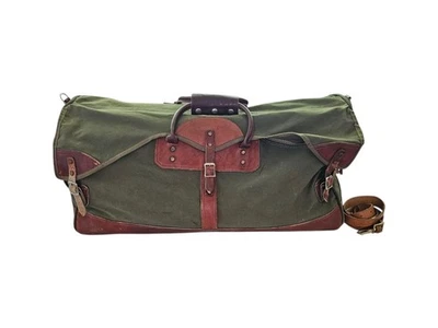 Bolso de Viaje Vintahe ORVIS Battenkill Grande 30" Lona y Cuero Hecho en EE. UU.  Foto 1 de 4