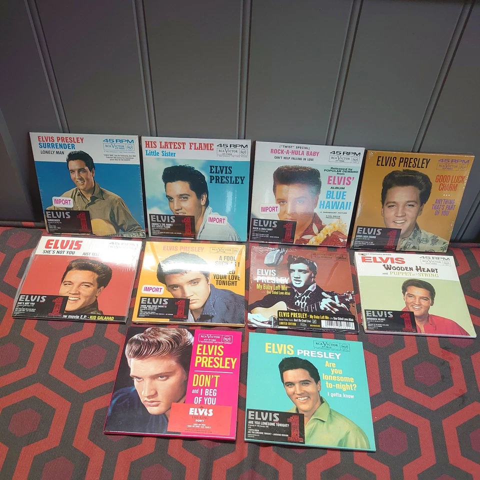 Elvis Presley CD Singles Job Lot x 10 New Sealed Excellent Condition Imports  — 第 1/4 张图片