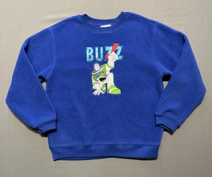 Toy Story Sweater Boys Medium Buzz Lightyear Disney Store Fleece Sweatshirt Kids - Picture 1 of 9