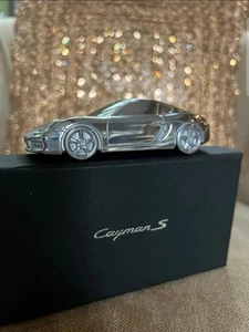 Official Porsche OEM Cayman S 1:43 Scale Aluminum Billet Model Paperweight - Picture 1 of 5